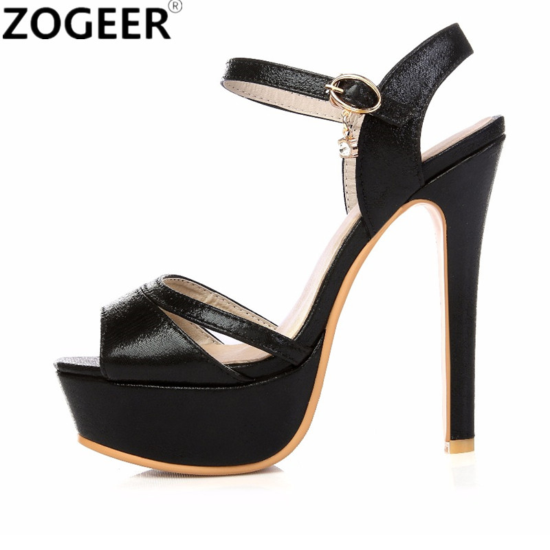 Luxury Lifestyle Shoes - 여성용 섹시한 하이힐 글래디에이터 쪼리 플랫폼