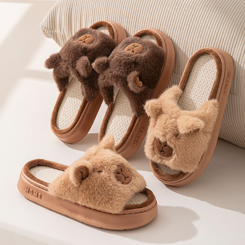 Luxury Lifestyle Shoes - 헴프 카툰 여성 슬리퍼 홈 플랫