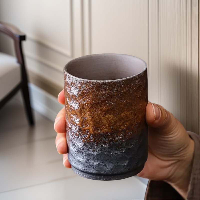 Handmade Ceramic Mug - 빈티지 수제 중국 석기 머그 -