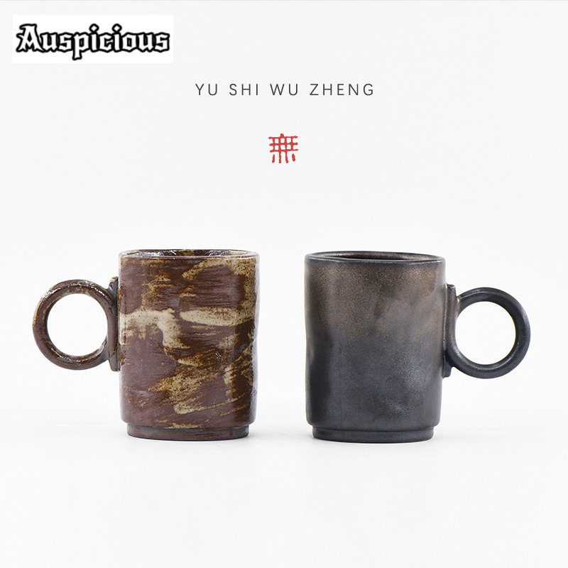 Handmade Ceramic Mug - 수제 와비사비 스톤웨어 머그잔, 일본 커피