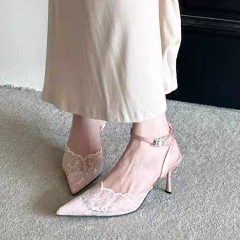 우아한 여성 샌들 섹시한 하이힐 신발 메쉬 디자이너 힐 - Luxury Lifestyle Shoes 리뷰 및 가격