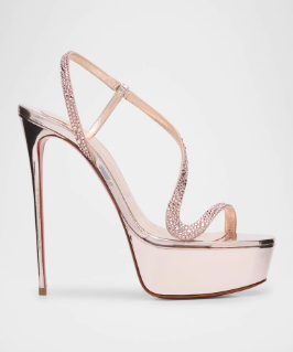 메탈릭 가죽 플랫폼 스틸레토 샌들 섹시 로즈골드 202 - Luxury Lifestyle Shoes 리뷰 및 가격