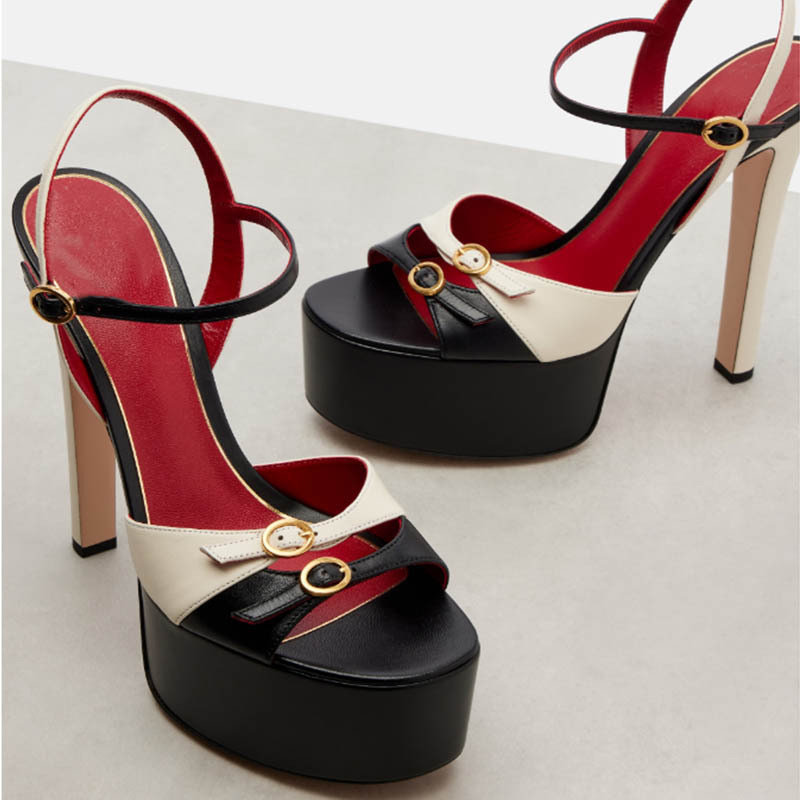 프랑스 스타일 고급스러운 두꺼운 앞코와 뒷부분이 비어있 - Luxury Lifestyle Shoes 리뷰 및 가격