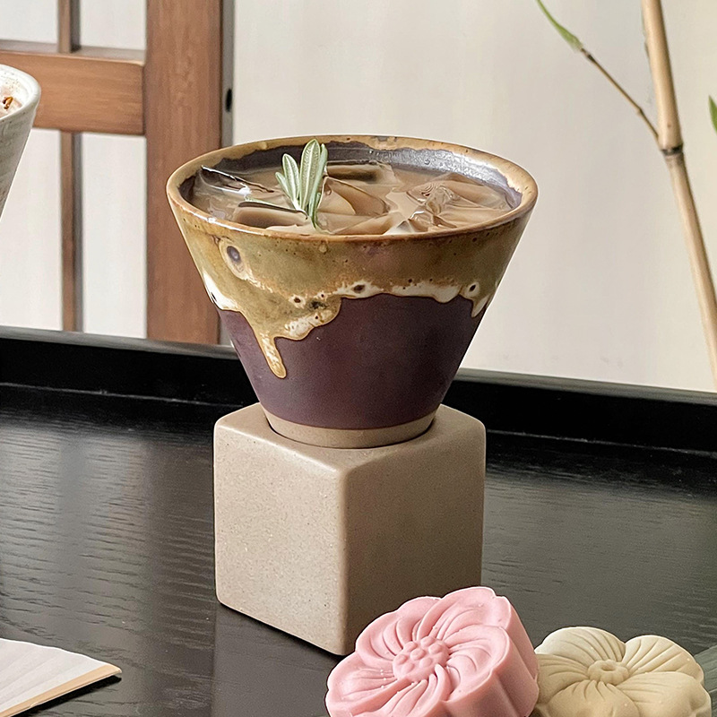 빈티지 커피잔 수제 세라믹 컵 깔때기 모양의 소박한 머 - Handmade Ceramic Mug 리뷰 및 가격