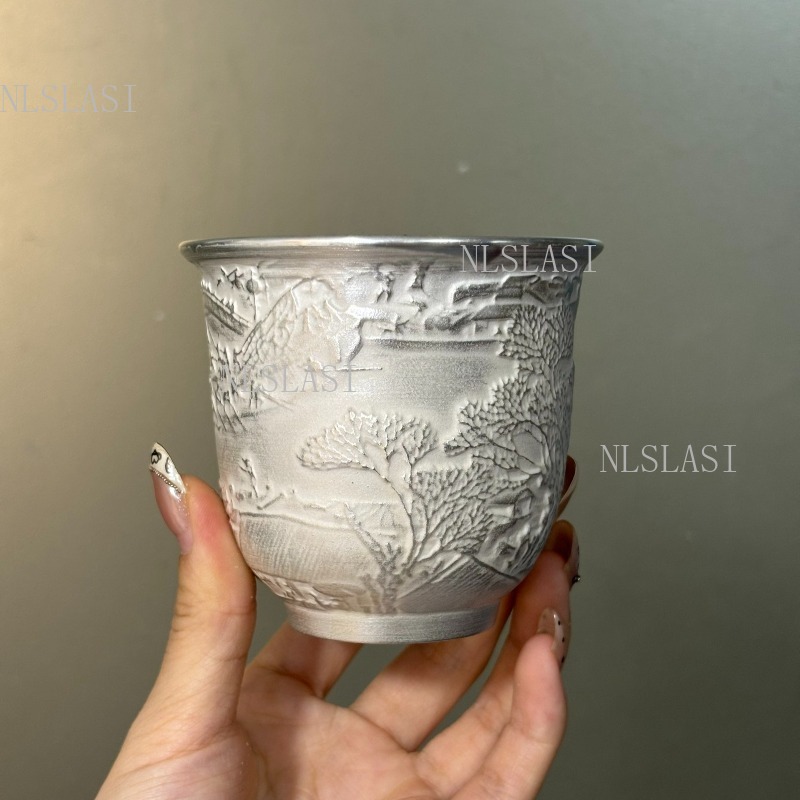 은색 내부 냄비 쿵푸 도자기 금장 은색 찻잔, 차 시음 - Handmade Ceramic Mug 리뷰 및 가격